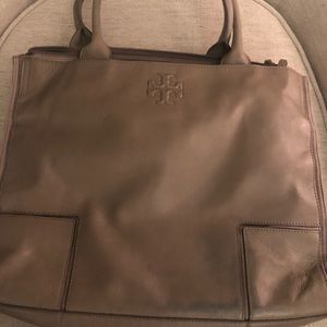 Tory Burch Square Leather Tote